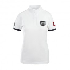 Dámské jezdecké tričko Horze s logem v bílé barvě a velikosti XL, XXL